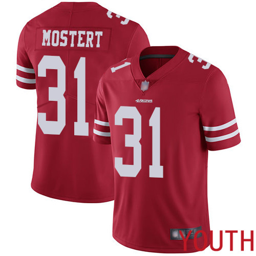 San Francisco 49ers Limited Red Youth Raheem Mostert Home NFL Jersey #31 Vapor Untouchable->youth nfl jersey->Youth Jersey